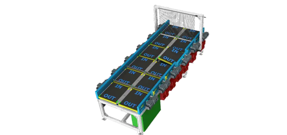 Gapping Units and Parallel Conveyors — IN and OUT lanes