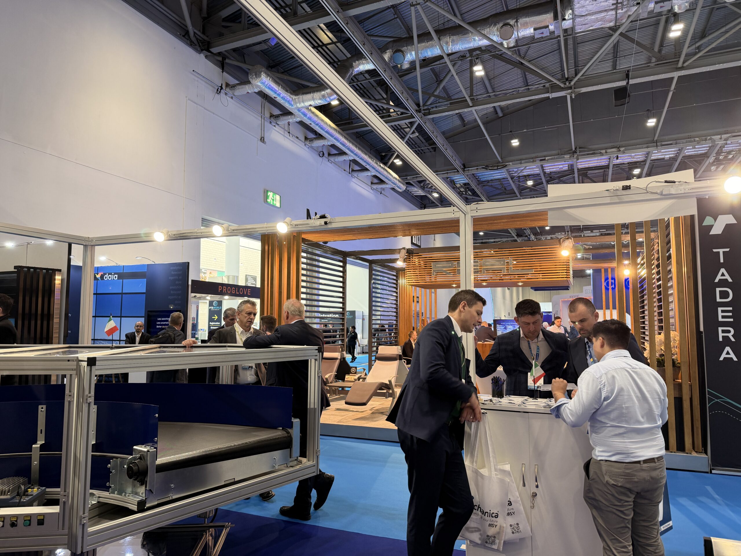 Conversations at the booth counter