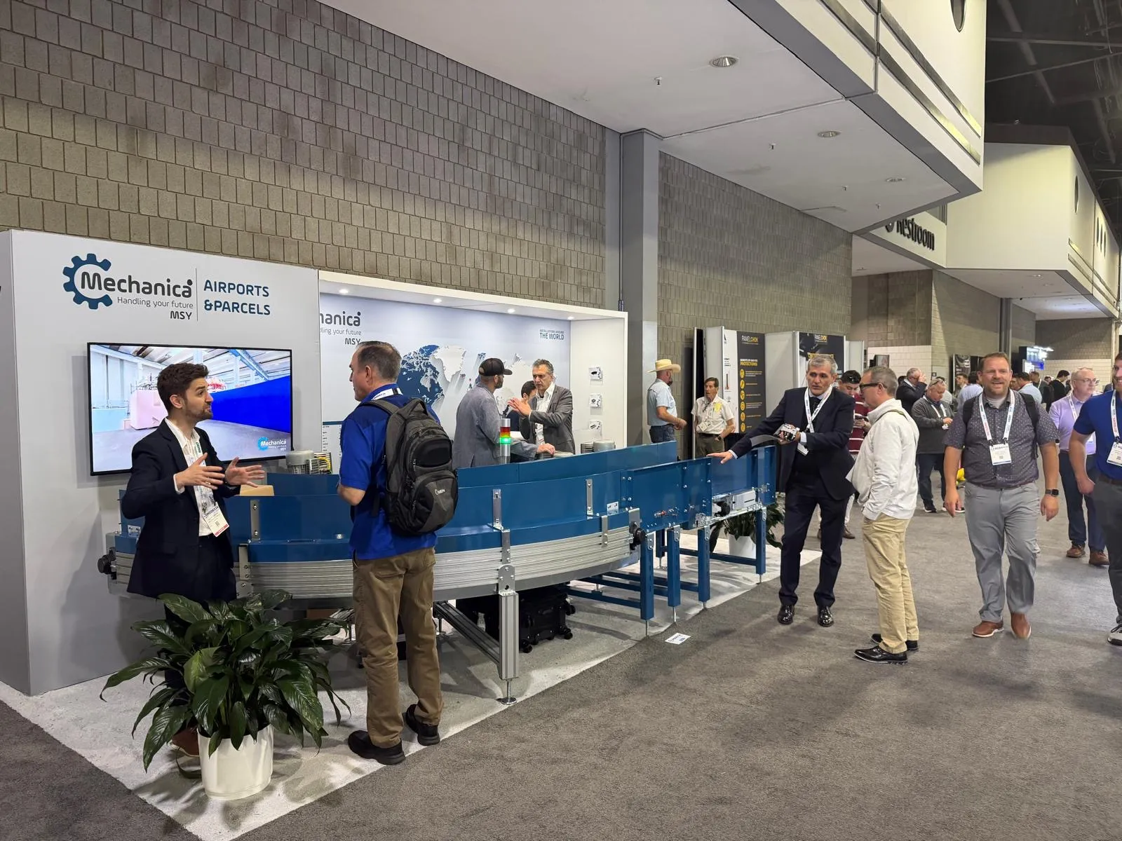Conversations at the booth
