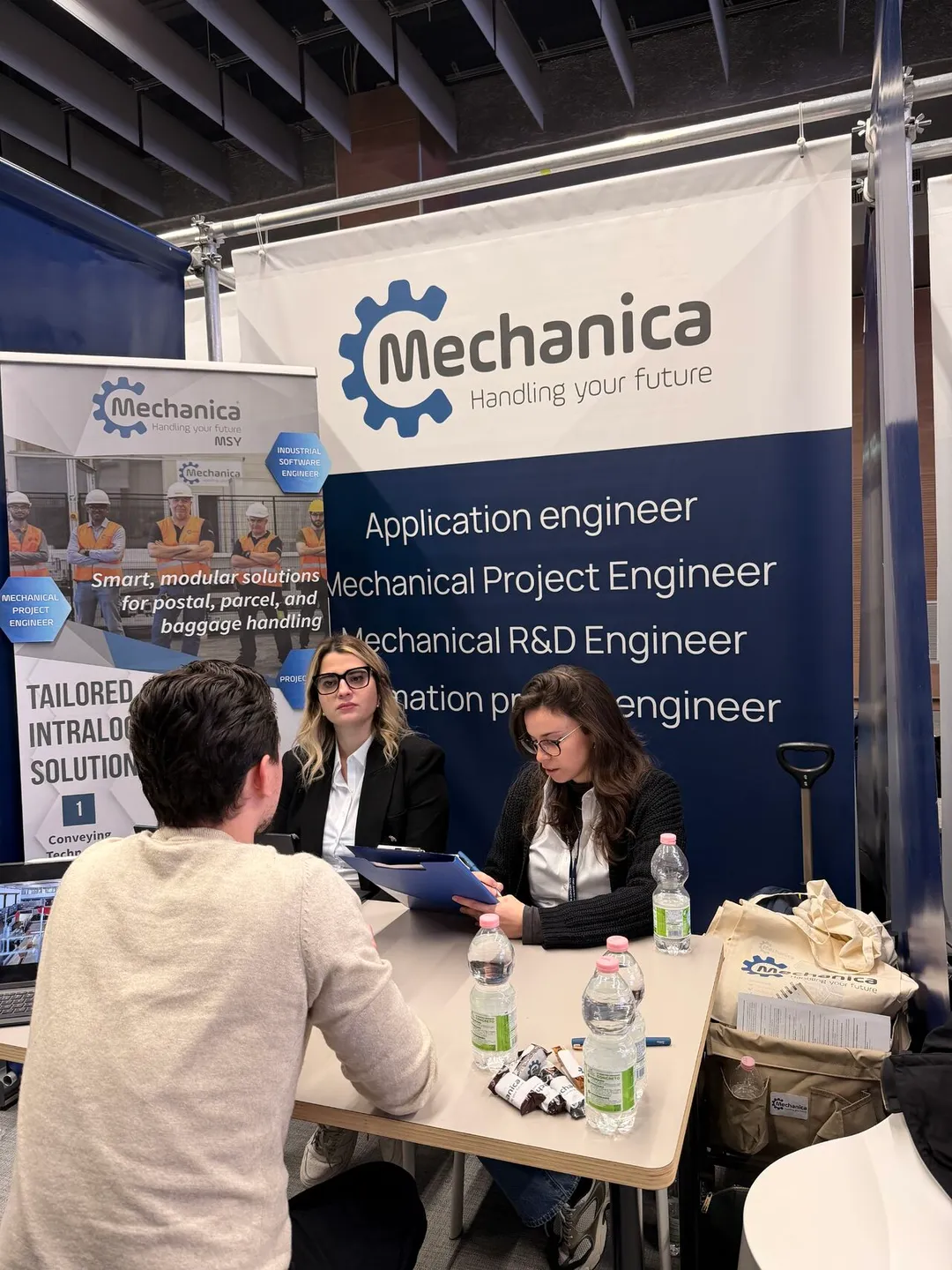 Interviews continuing at the Mechanica booth