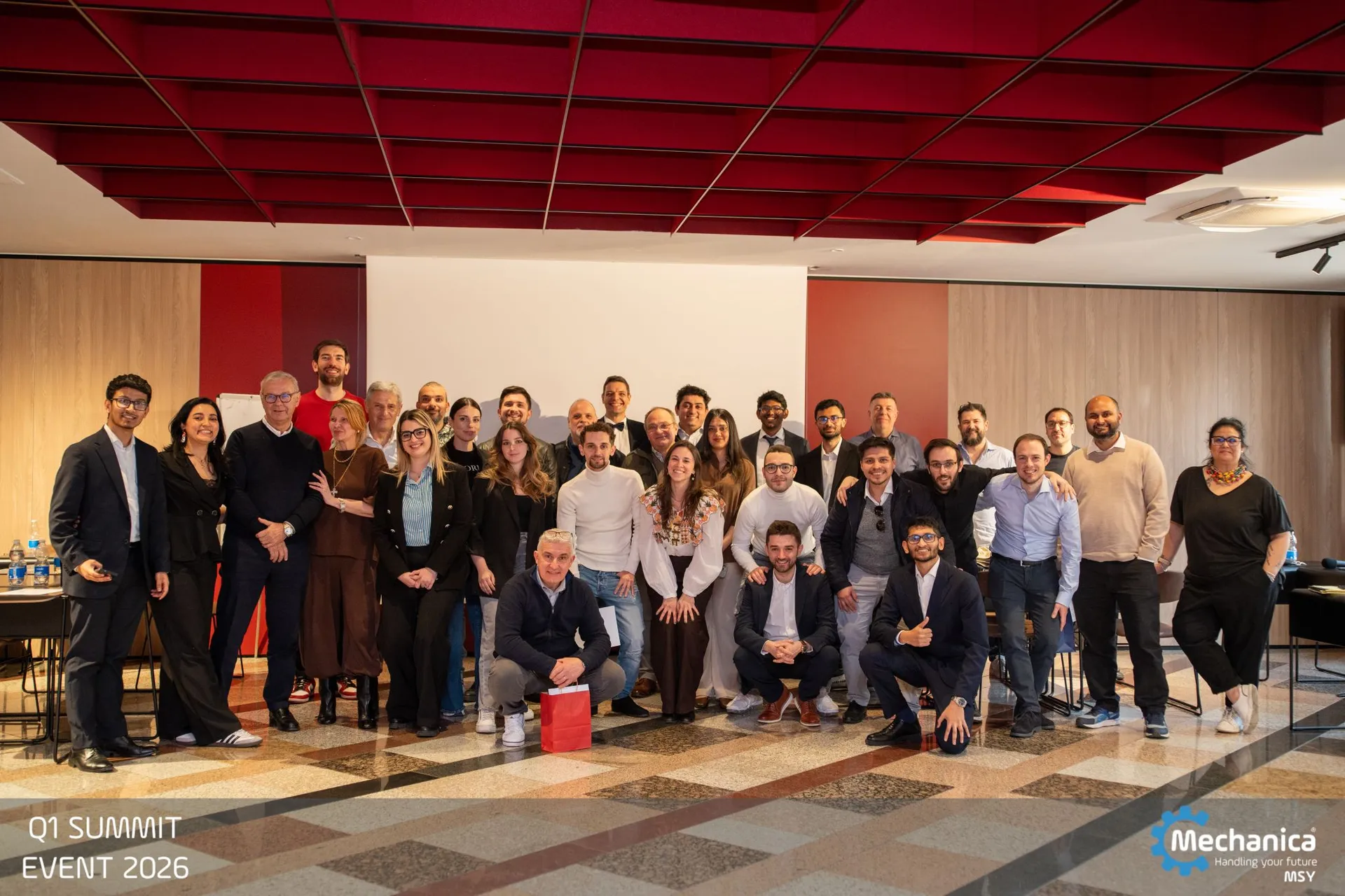 The Mechanica Sistemi team at the Q1 Summit Event 2026